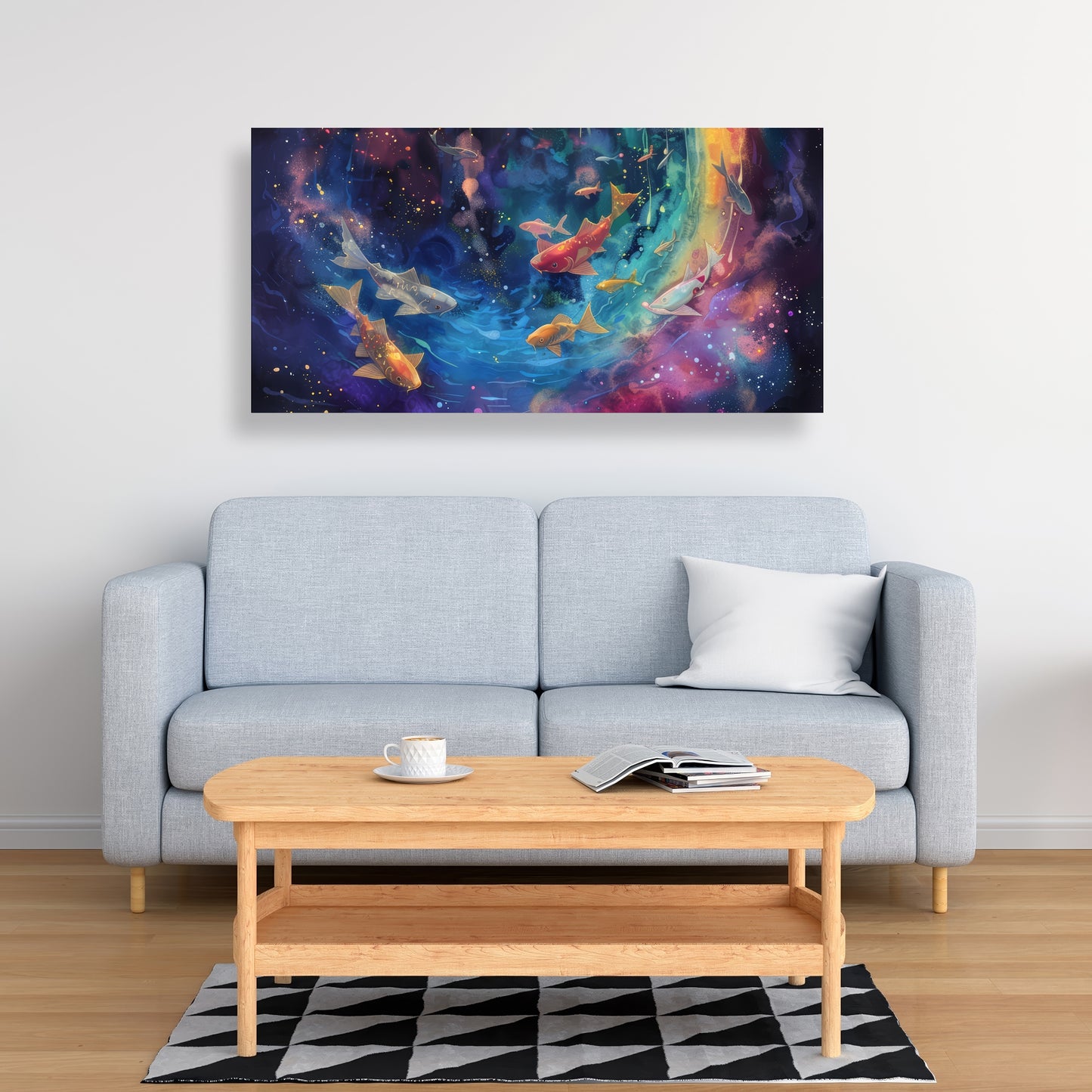 Milky Wave - Red Canvas Art for Stunning Home Decor