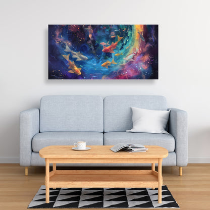 Milky Wave - Red Canvas Art for Stunning Home Decor