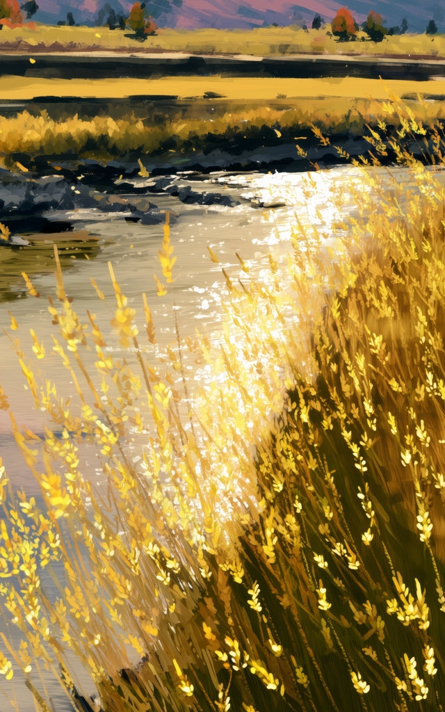 Paillasson lumineux Golden Stream | Décoration d'intérieur et d'extérieur