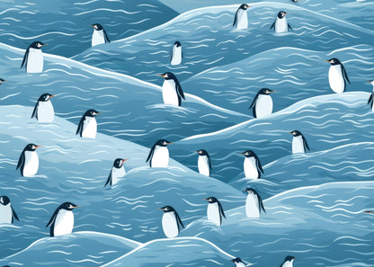 Penguins Wandering Indoor Outdoor Door Mat - Home Decor