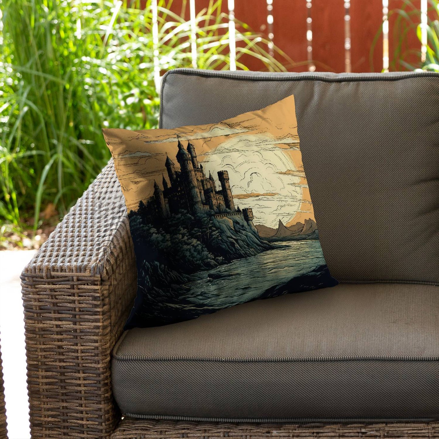 Once upon a time - Throw pillow - Print on demand