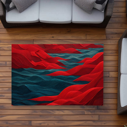 Tapis d'extérieur Mer Rouge | Accent de décoration élégant