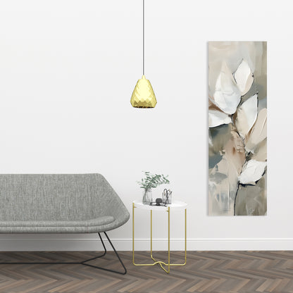 Leaf Beige Canvas - Elegant Home Decor Accent | Stylish Art