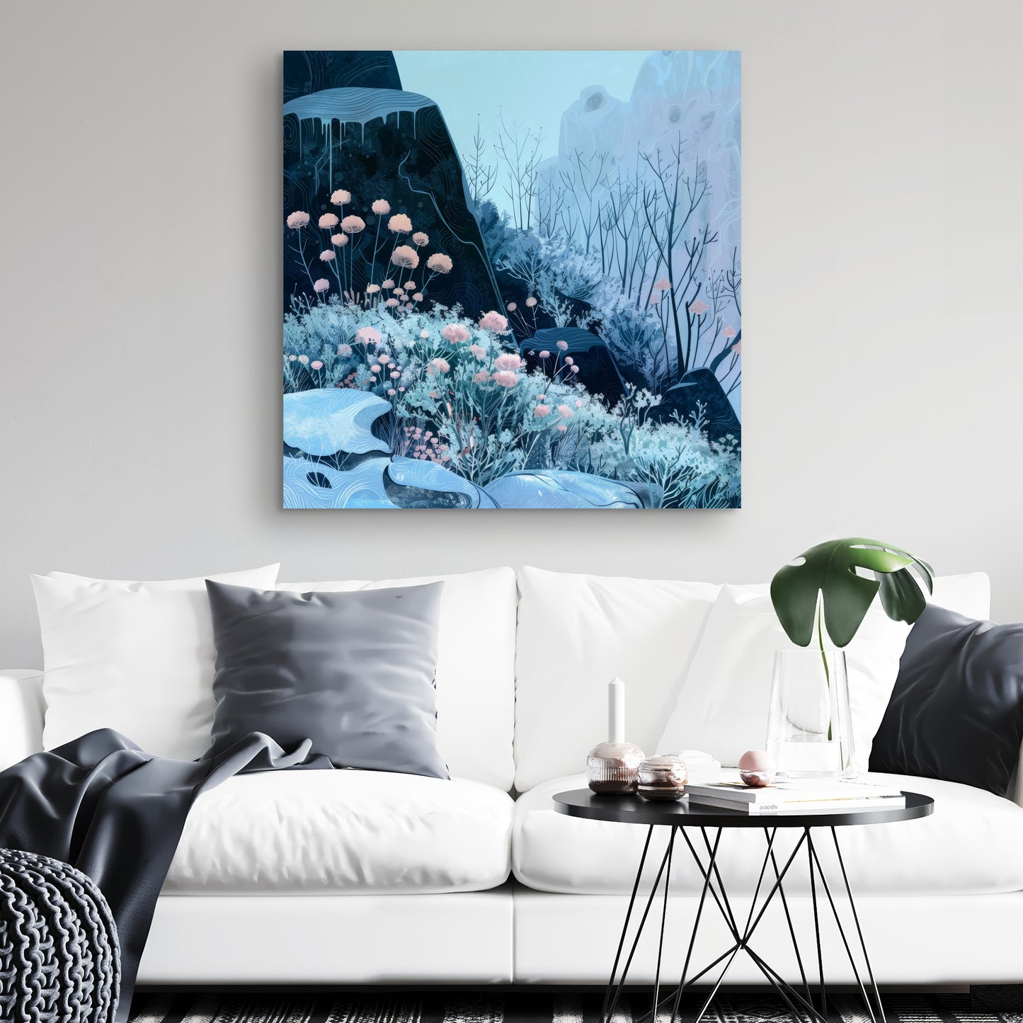 Annual freeze - Beige Canvas for Elegant Home Decor