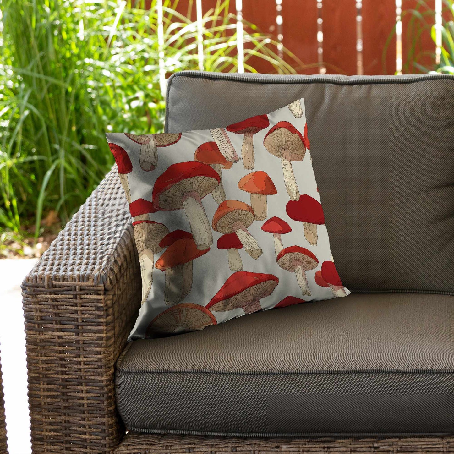 Coussin décoratif en sergé polyester Rouge cramoisi Cap Dance | Décoration d'intérieur