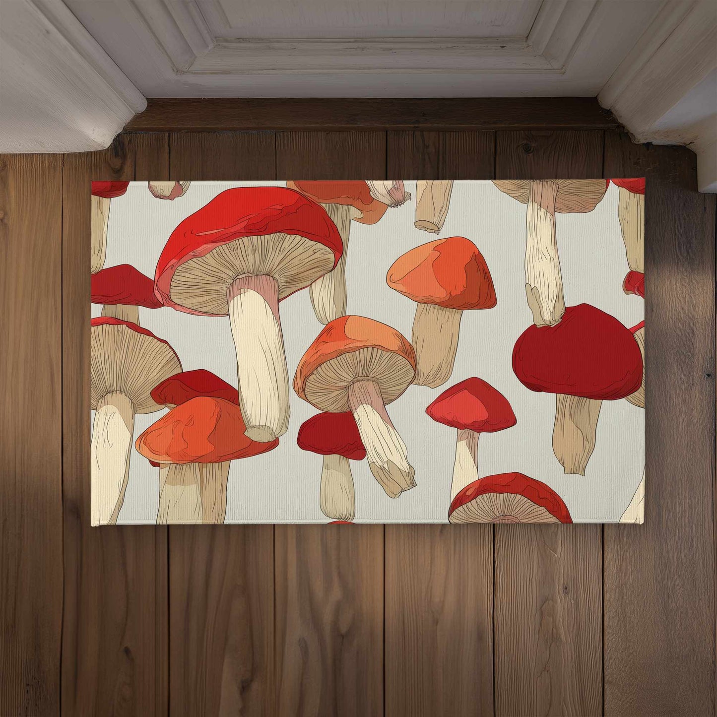 Tapis de porte d'intérieur/extérieur Crimson Cap Dance pour la décoration intérieure