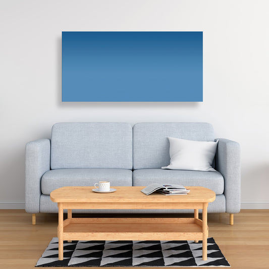 Dark Blue Gradient Canvas - Stylish Home Decor Art Piece