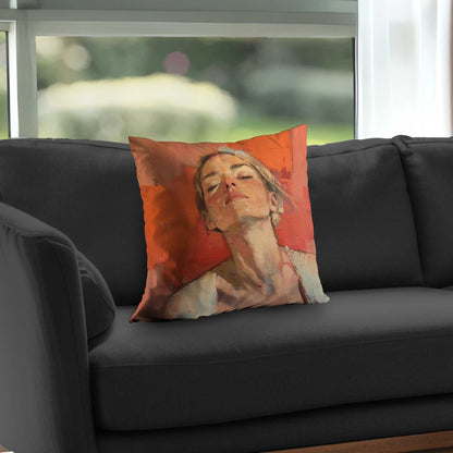 Relief Poly Twill Throw Pillow - Stylish Home Decor Accent