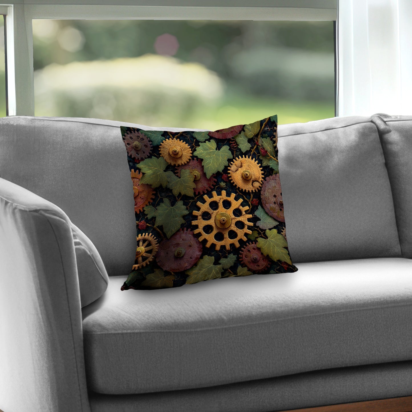 Nature punk Poly Twill Throw Pillow - Stylish Home Decor
