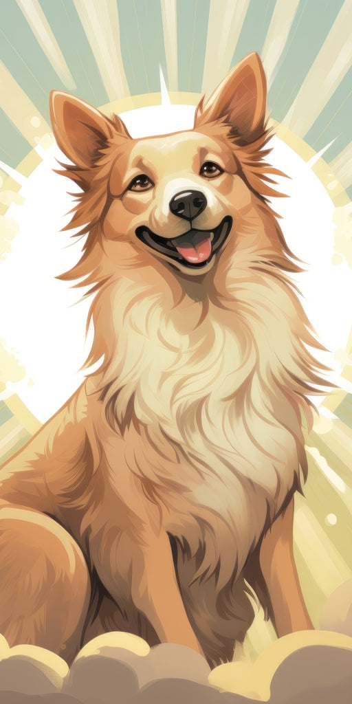 Who's a good boy - Framed Canvas - Print on demand