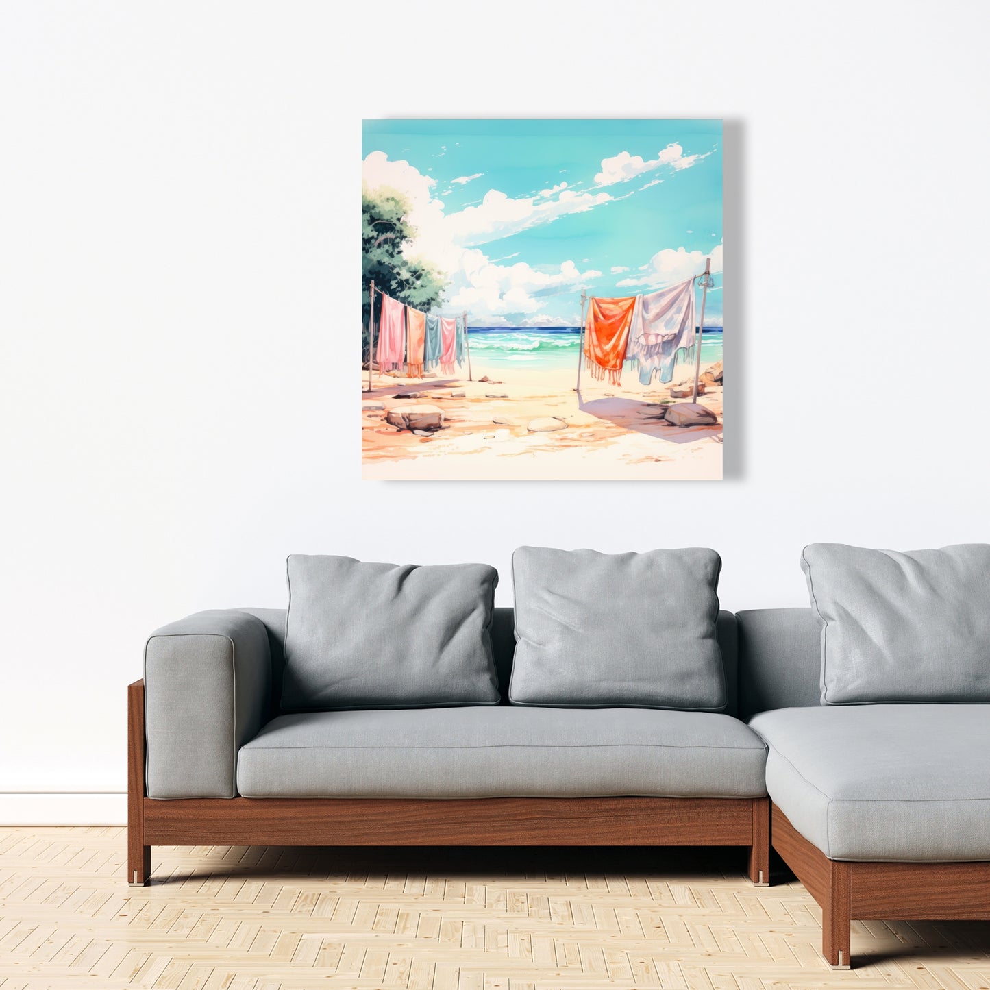 Sunny side Orange Canvas | Bright Home Decor Accent