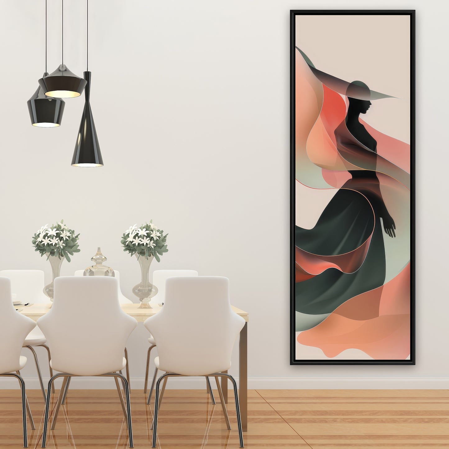 Elegance - Pink Framed Canvas Art for Home Decor | Stylish Decor