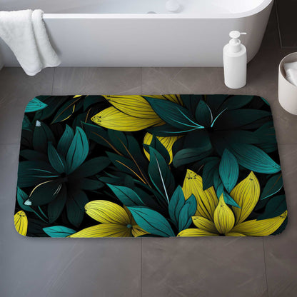Potent Turquoise Bath Mat for Stylish Decor | Soft & Durable