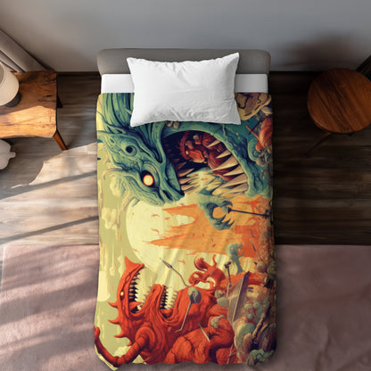 Colossi Turquoise Duvet Cover - Elegant Home Decor Choice