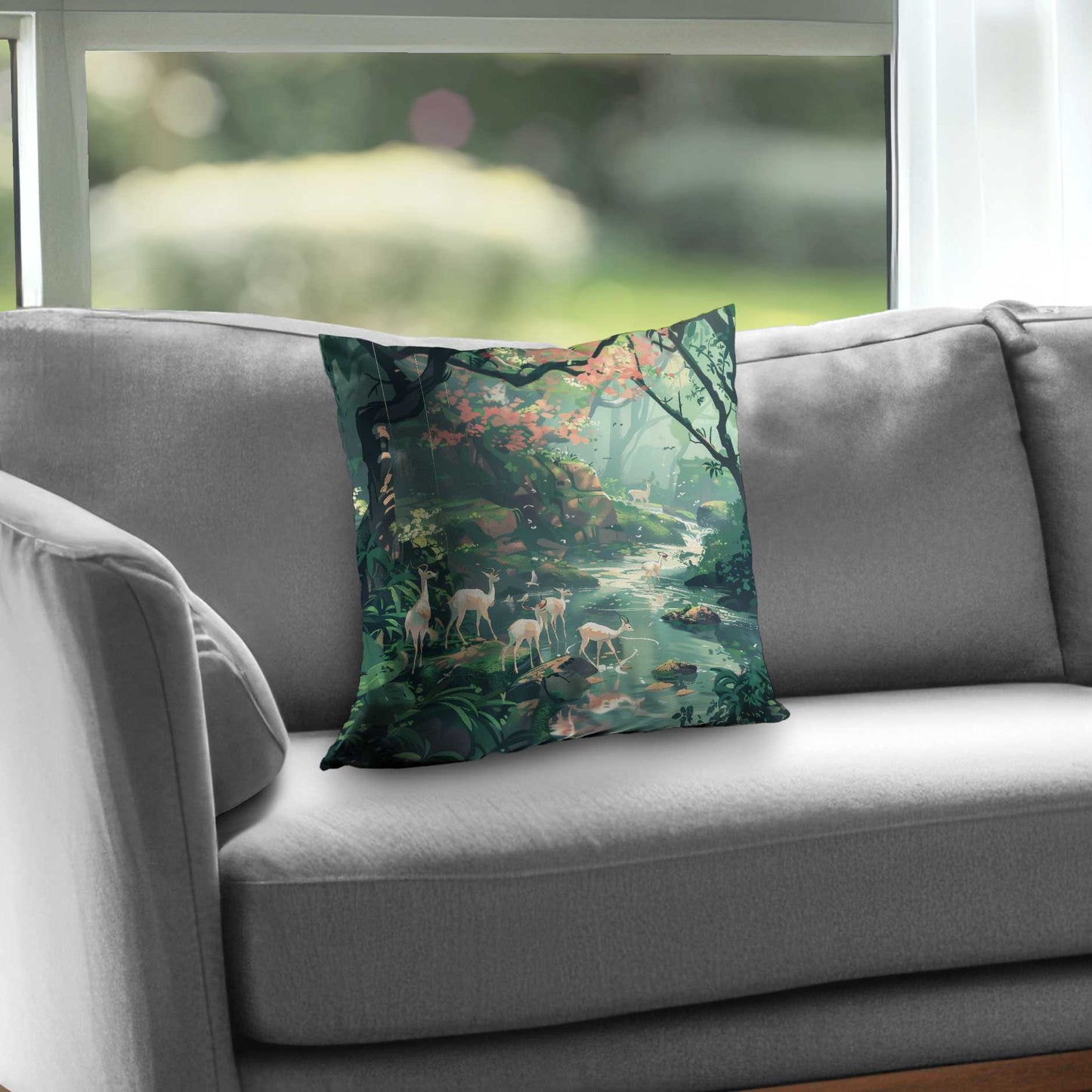 Sipping Poly Twill Throw Pillow - Stylish Home Decor Accent