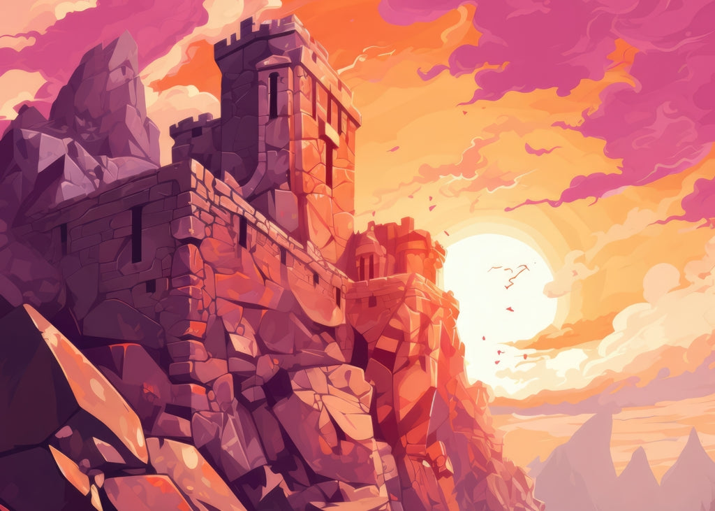 The Setting Rampart - Purple Indoor Outdoor Door Mat