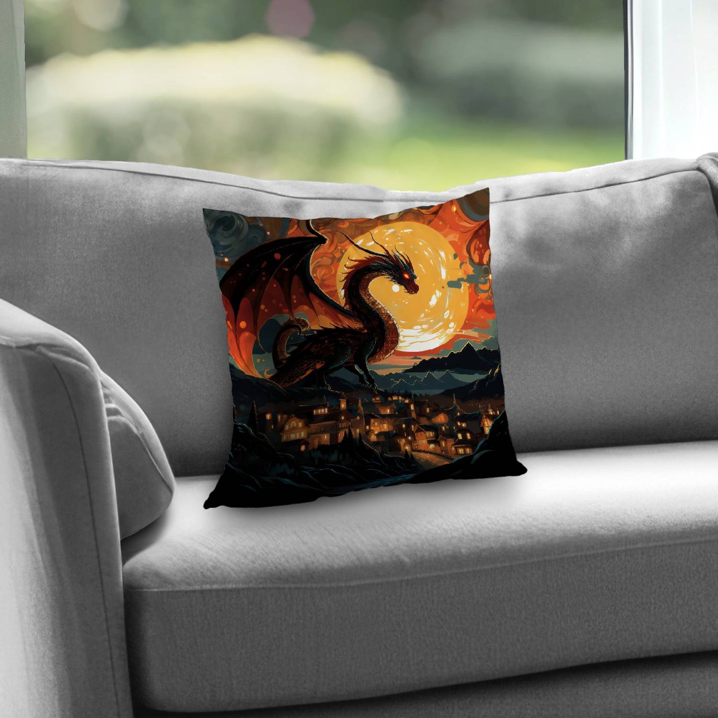 Imminent destruction - Throw pillow - Print on demand