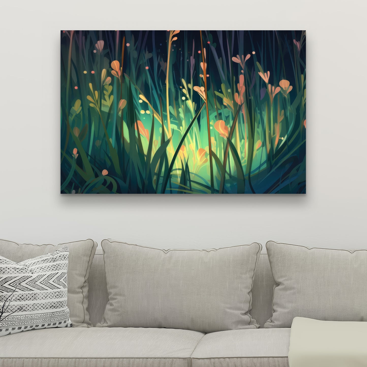 Between twigs - 32"x32" Canvas