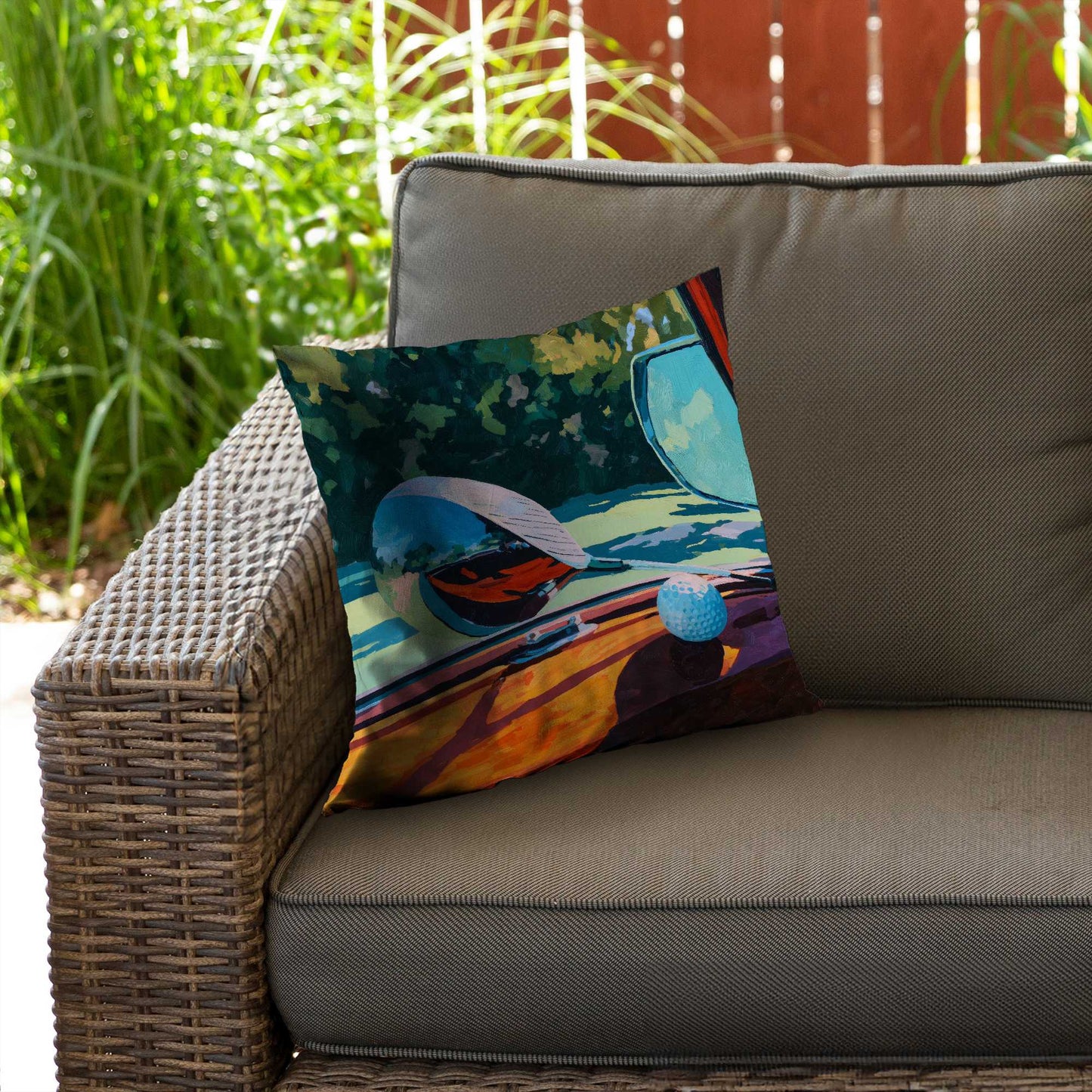 Coussin décoratif en sergé de polyester The Drive - Décoration intérieure élégante