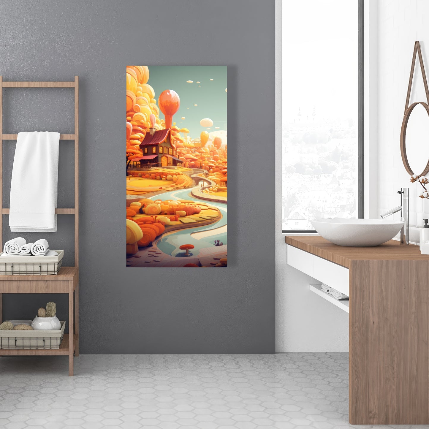 Honey land - 32"x32" Canvas