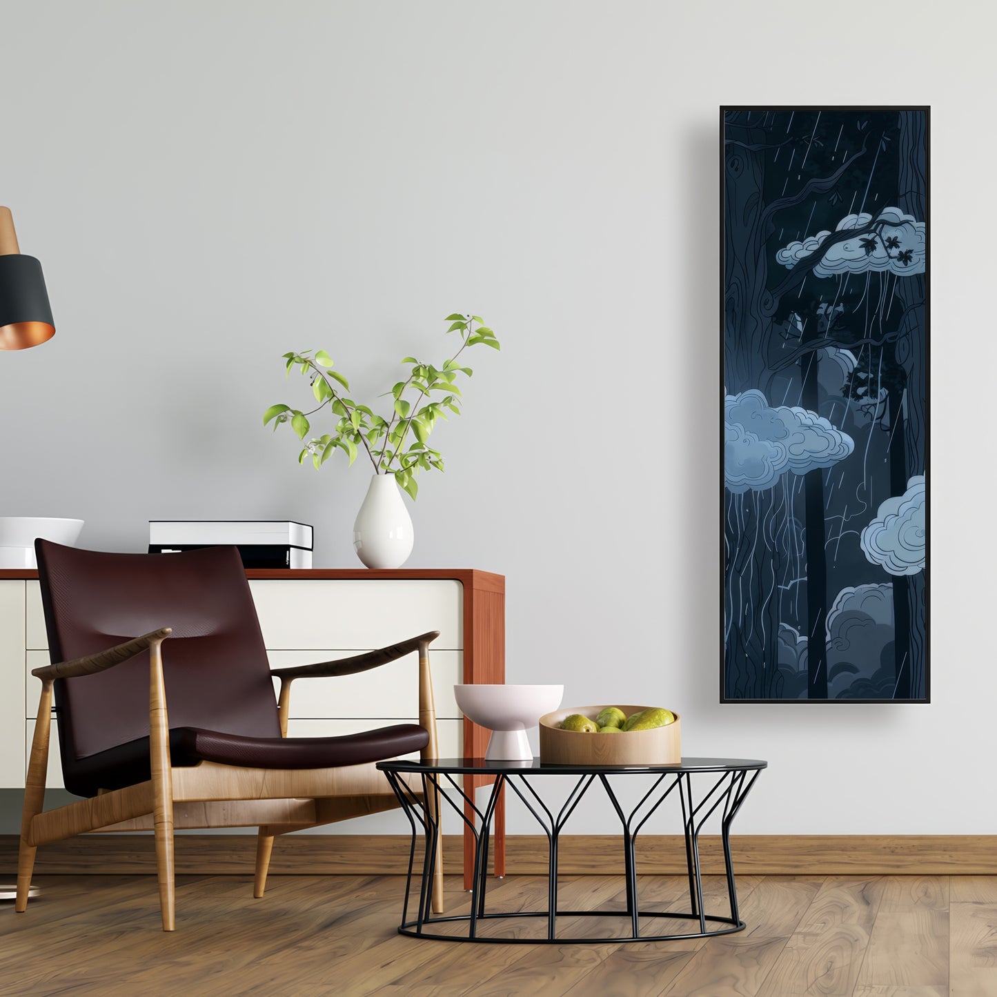 Sneeky clouds - 36"x36" Framed canvas