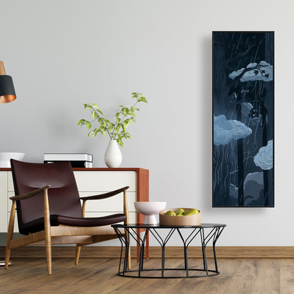 Sneeky clouds - 36"x36" Framed canvas