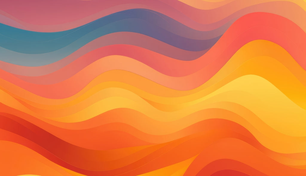 Sunset flow - Desk mat - Print on demand