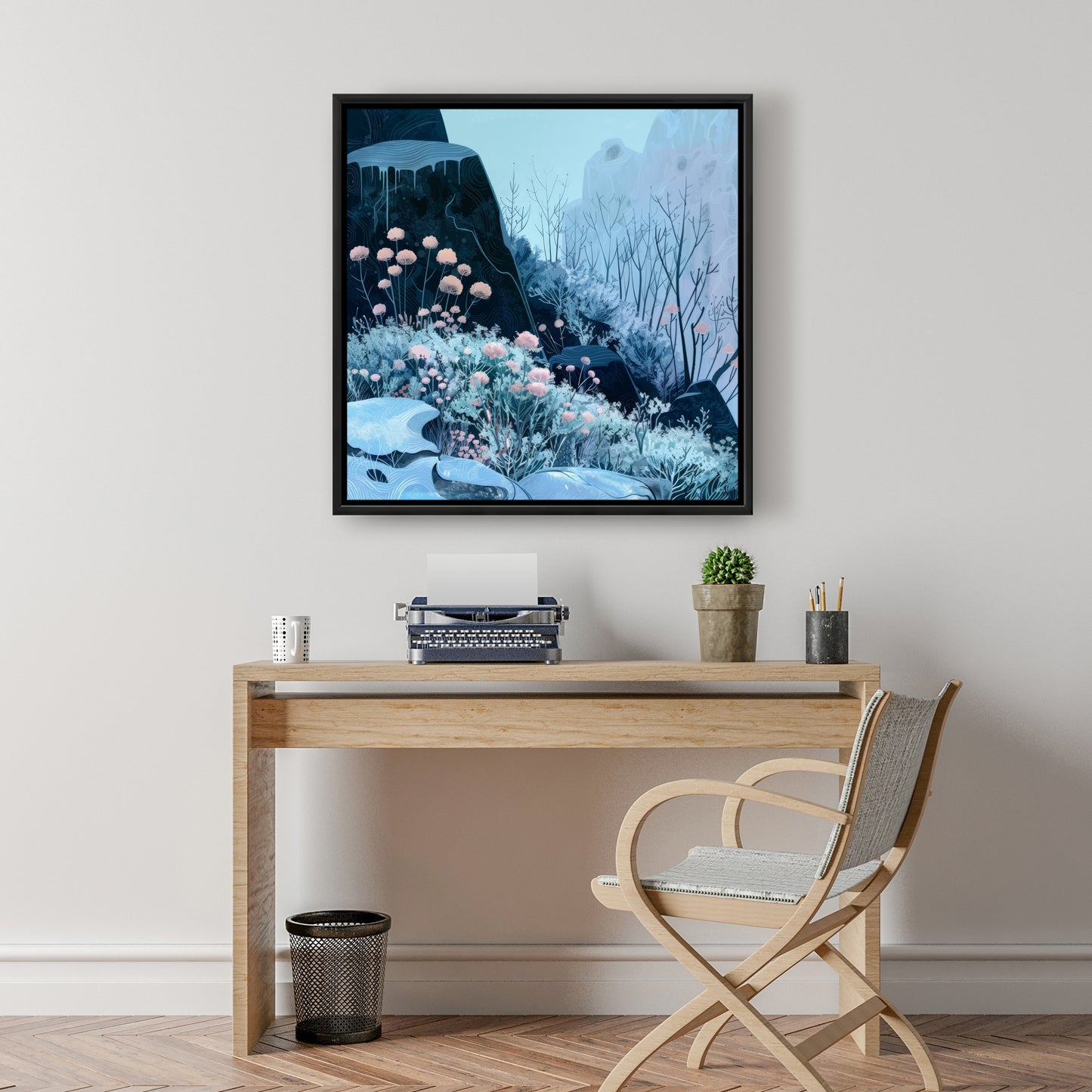 Annual freeze - 36"x36" Framed canvas