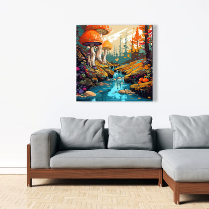 Wisdom Inbound - Red Canvas Art for Stylish Home Decor