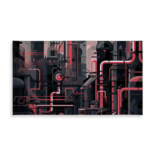 Industrial Empire Red Indoor Outdoor Tablecloth | Home Decor