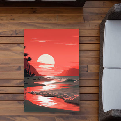Tapis d'extérieur Blood Sun | Tapis Décoratif Résistant pour la Maison
