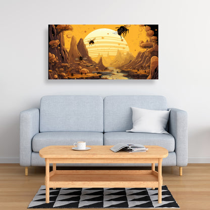 Hive mind - 32"x32" Canvas