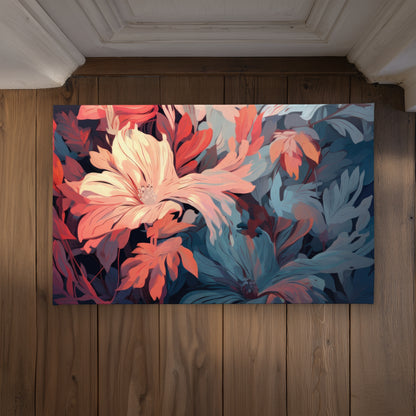 Silent Charm Turquoise Indoor Outdoor Door Mat | Home Decor