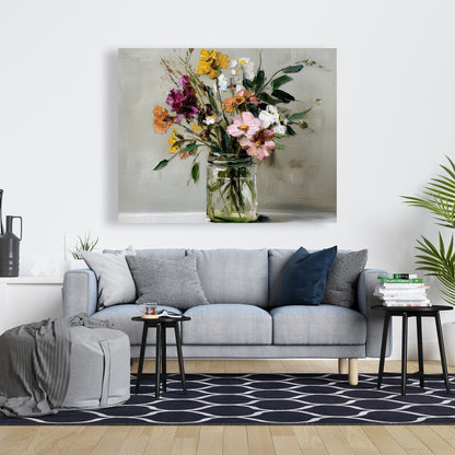 Still Life Green Canvas | Elegant Home Decor Art Piece