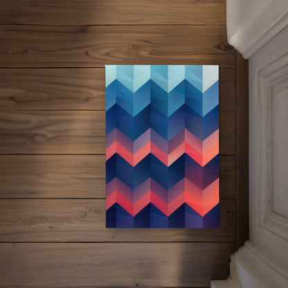 Heat Waves Coral Indoor Outdoor Door Mat | Home Decor