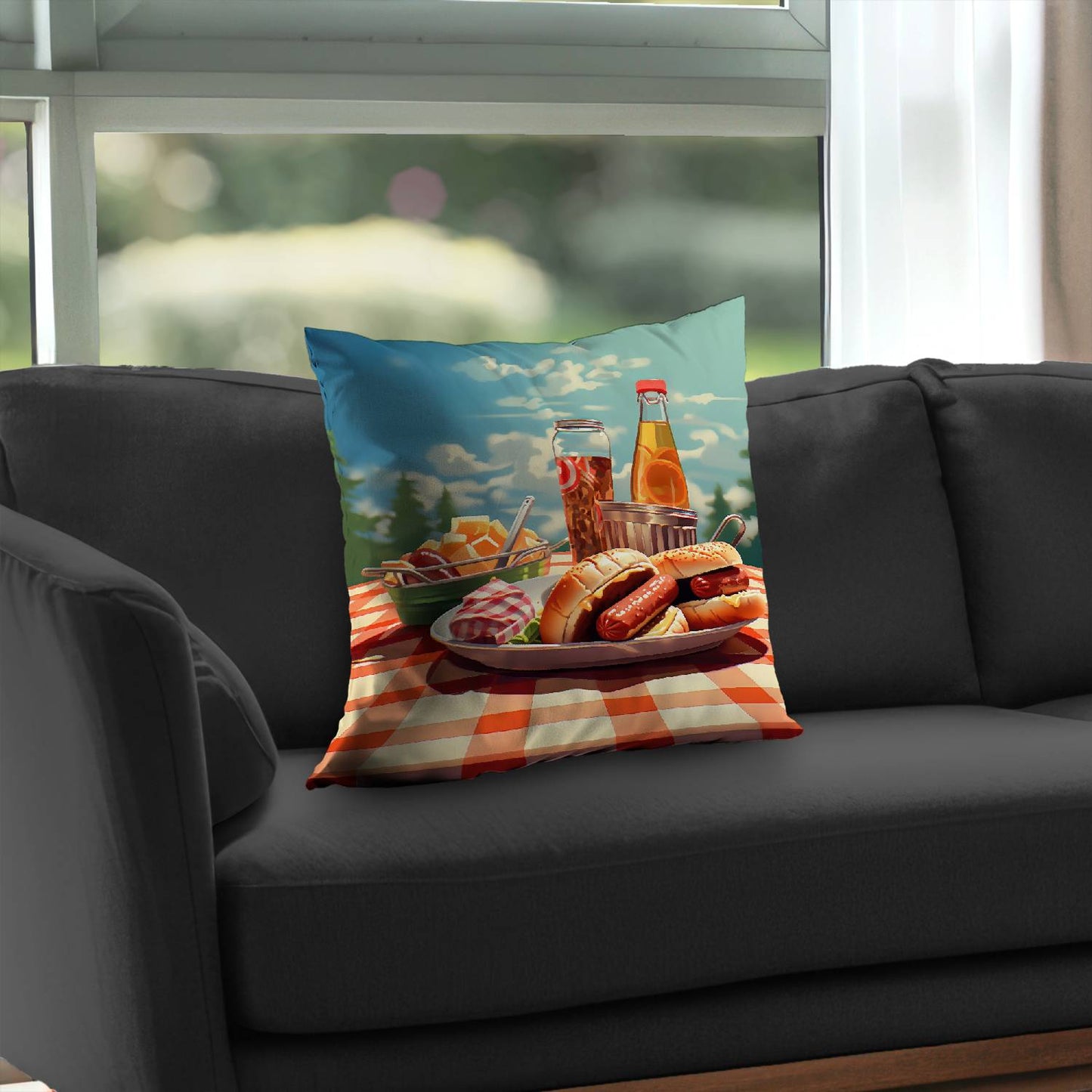 Munch - Throw pillow - Print on demand