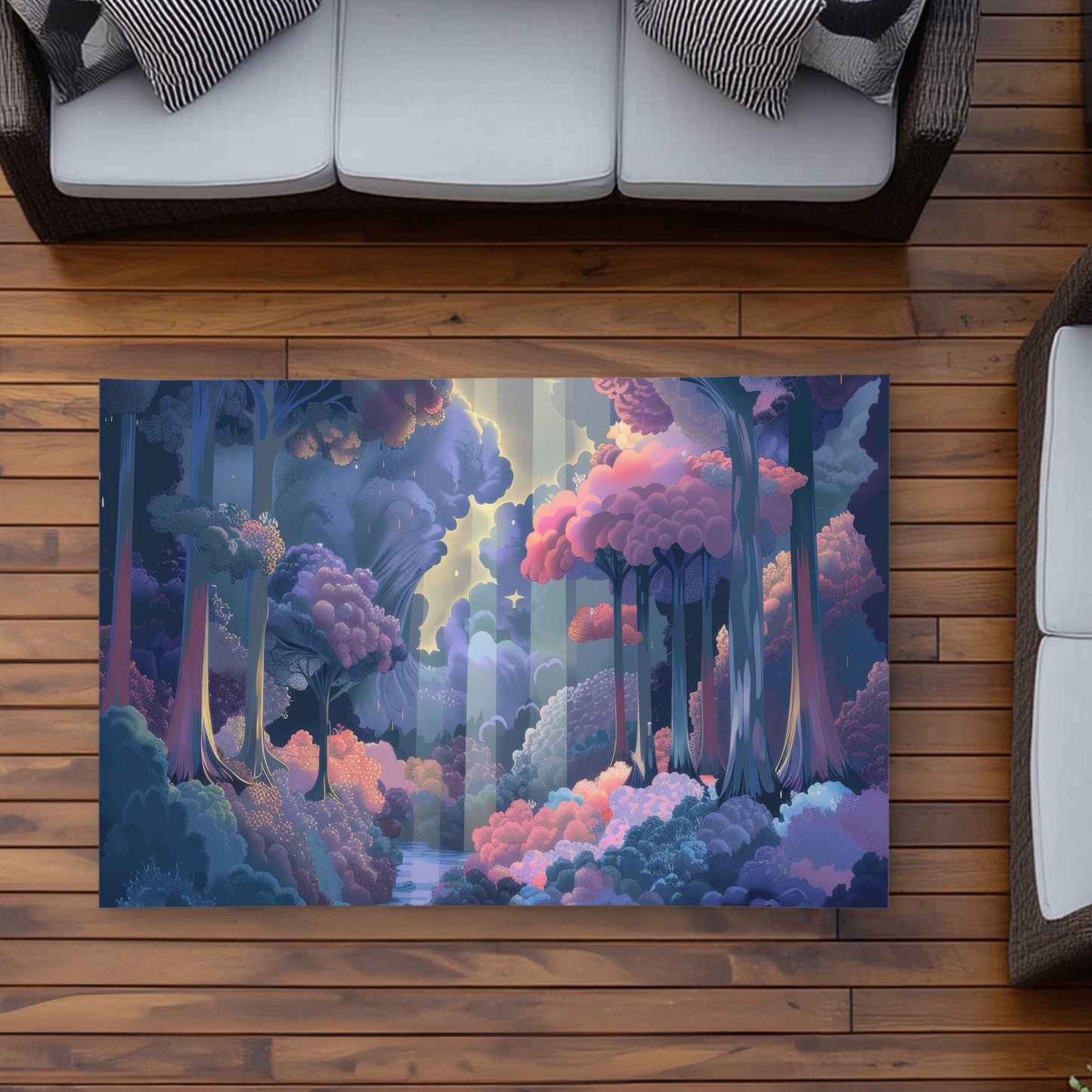 Beams Pink Outdoor Area Rug | Stylish Home Decor Accent