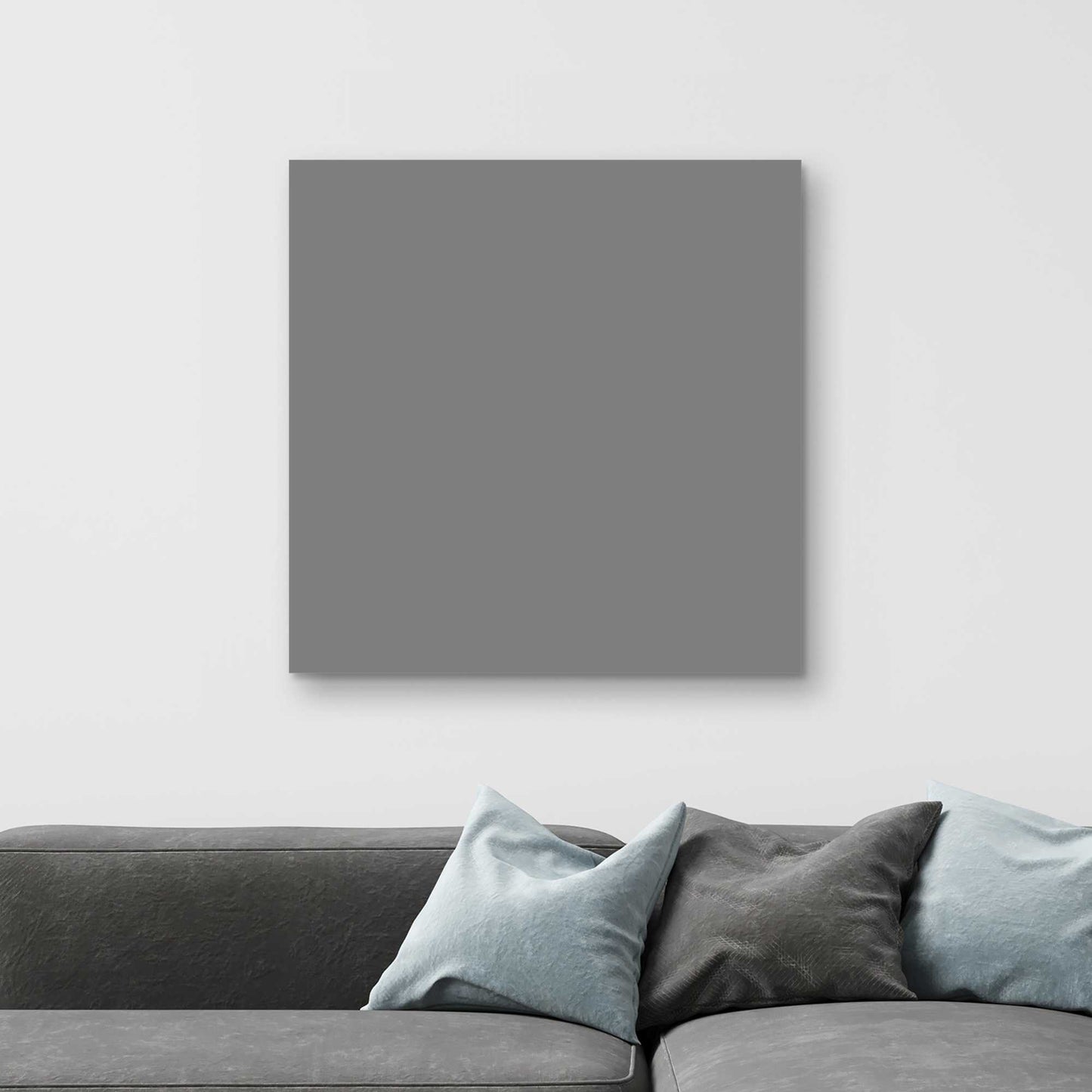 Middle Grey Canvas - Stylish Gray Home Decor Accent Piece