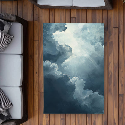 Afterglow White Outdoor Area Rug | Stylish Home Decor