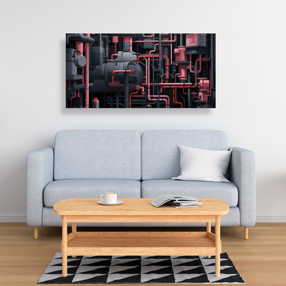 Dark pipes - Gray canvas for stylish home decor accents