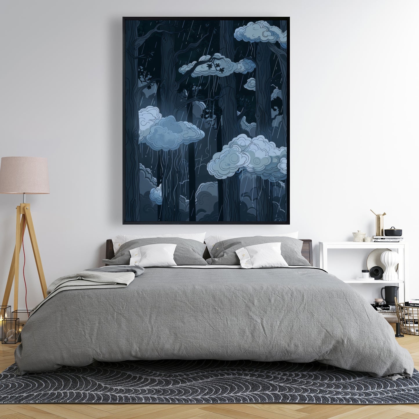 Sneeky clouds - 36"x36" Framed canvas