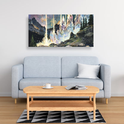 Magical beams - 32"x32" Canvas