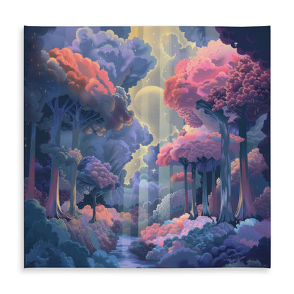 Beams Pink Indoor/Outdoor Tablecloth for Stylish Home Decor