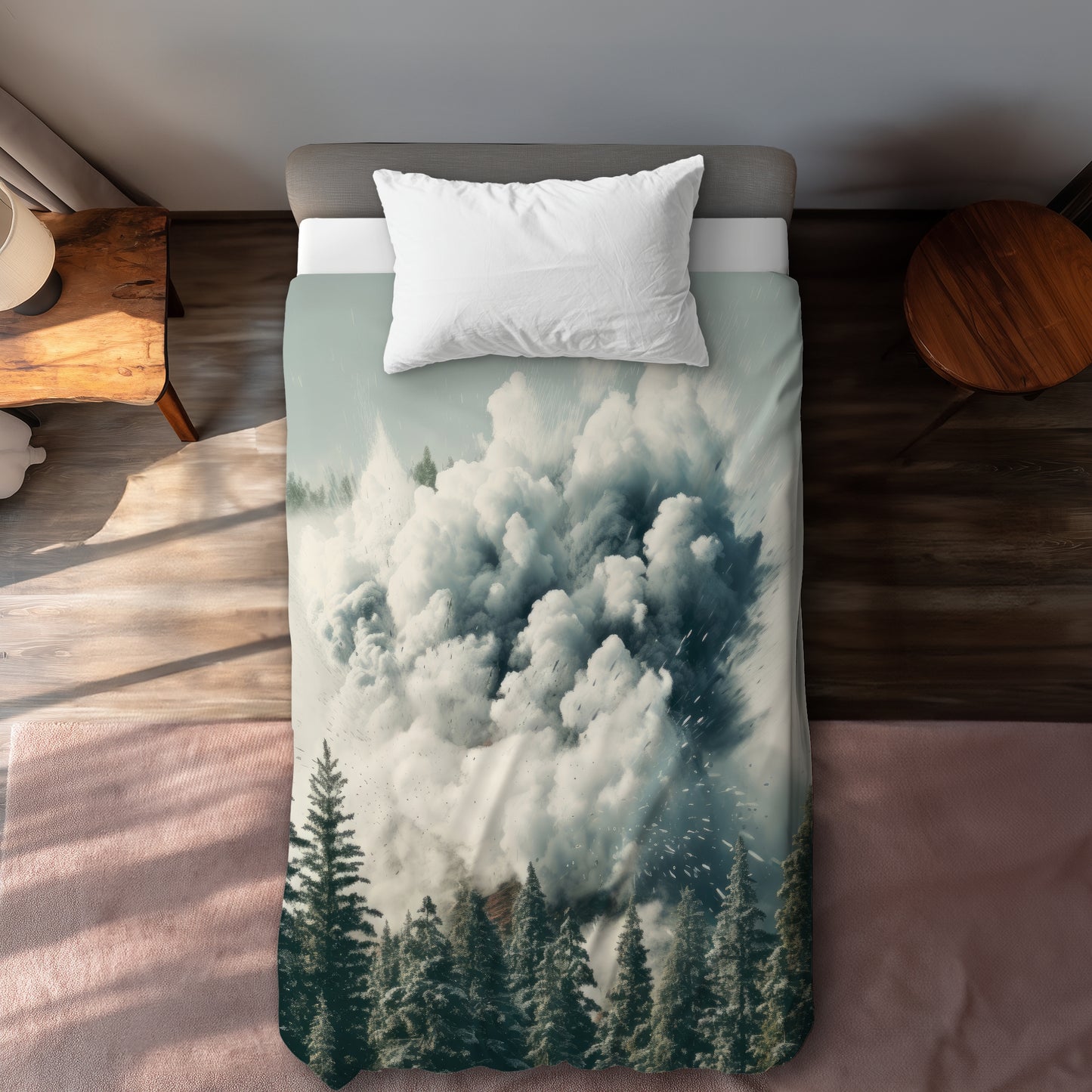 Unwanted Catastrophe Blue Duvet Cover | Stylish Home Decor