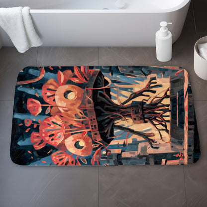 Dystopic nature - 17"x24" Bath mat
