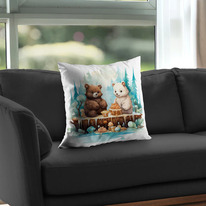 The dessert Turquoise Poly Twill Throw Pillow Insert | Home Decor