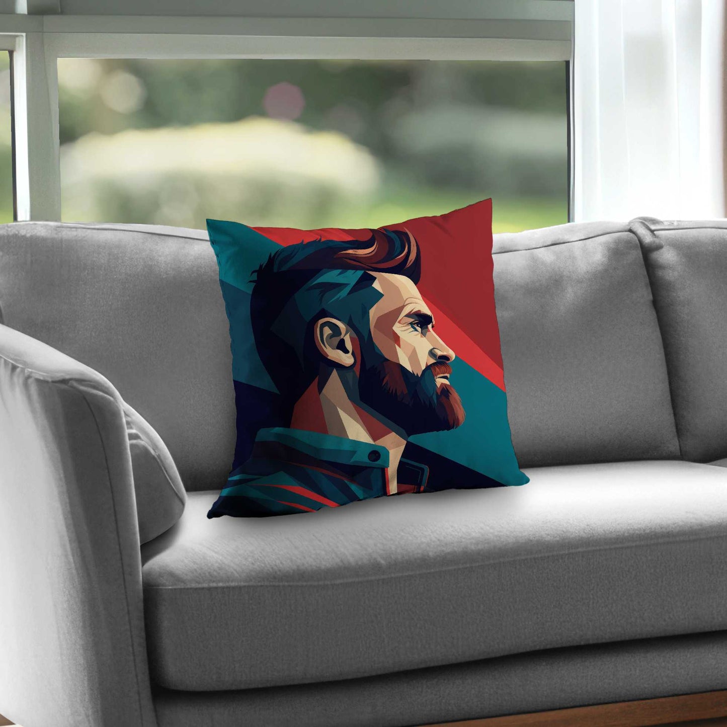 Courageous Blue Poly Twill Throw Pillow Insert