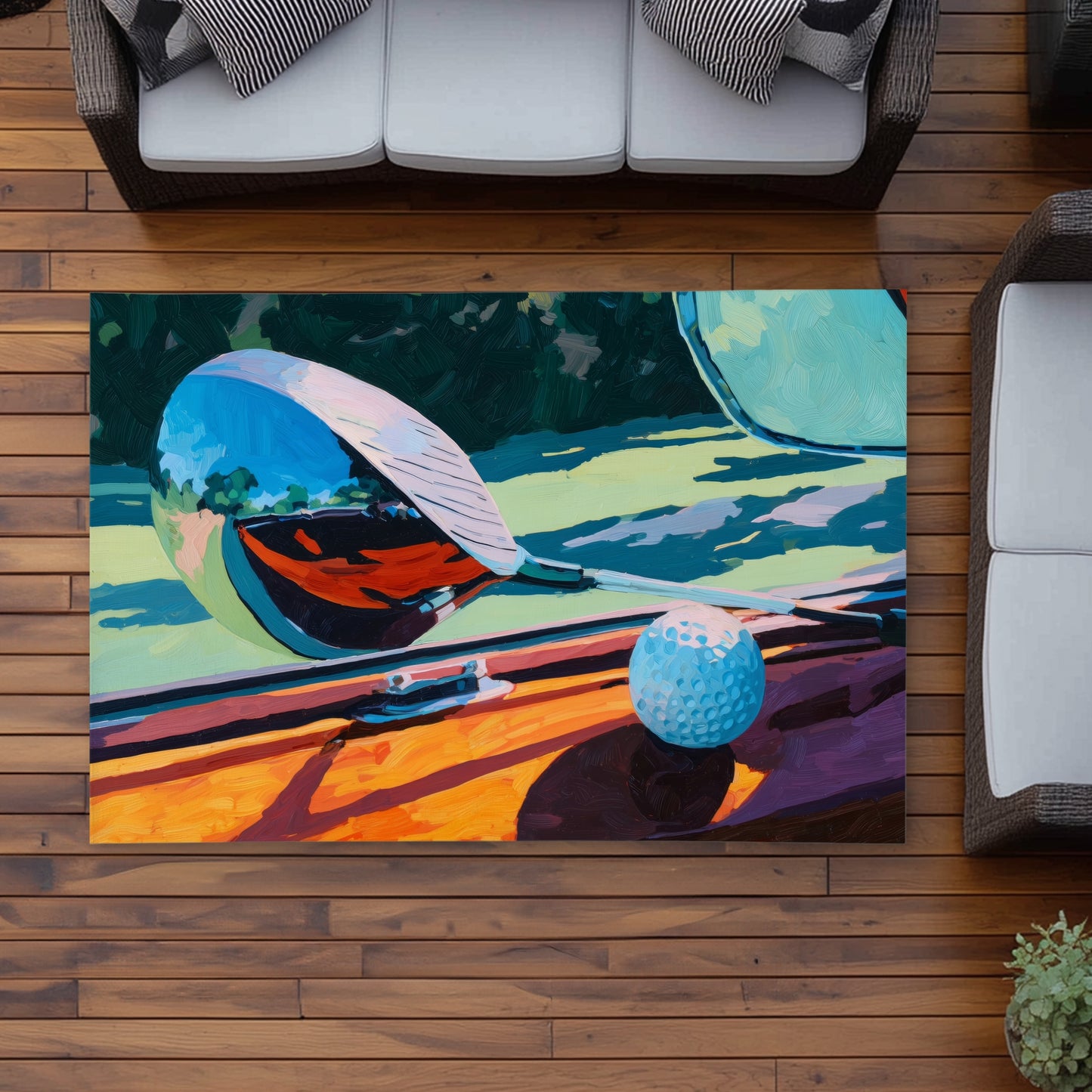 The Drive - Modern Summer Outdoor Area Rug for Home Decor