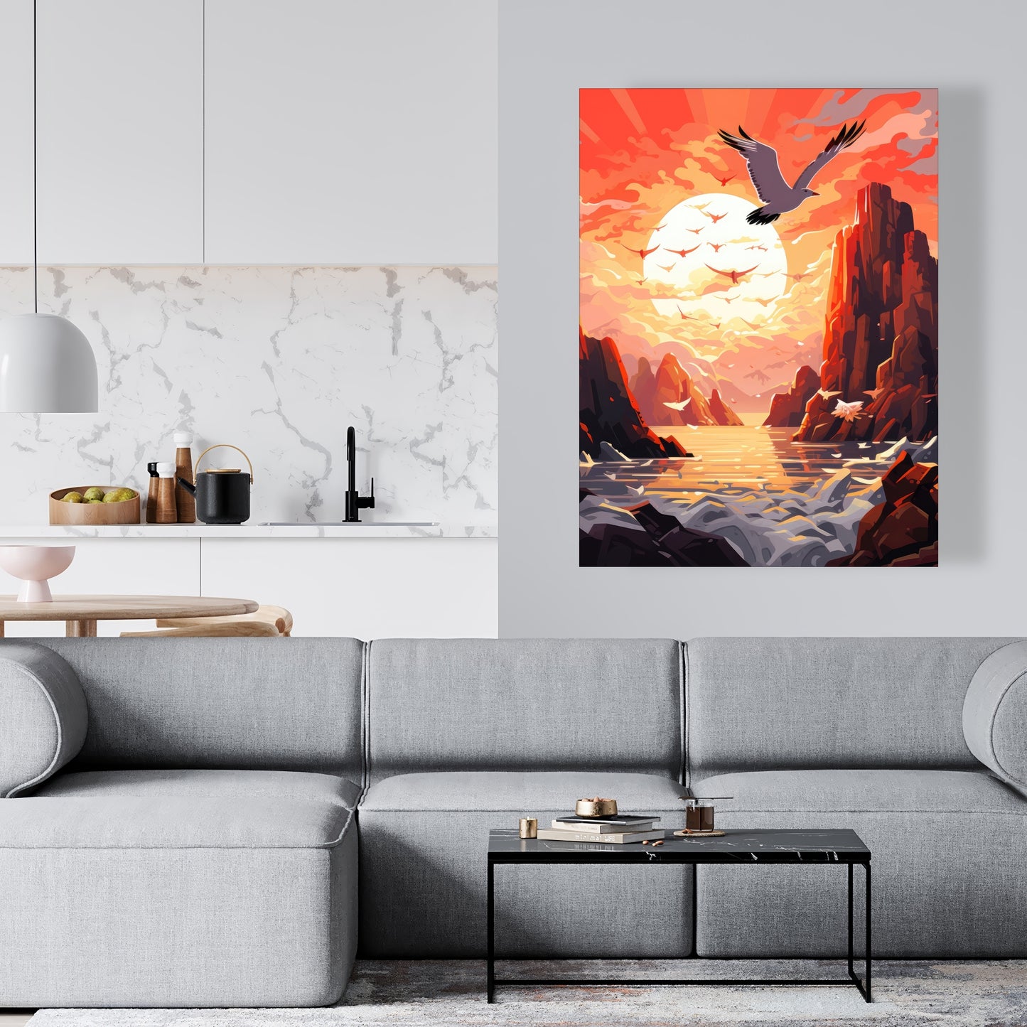 Isles of omen - 32"x32" Canvas