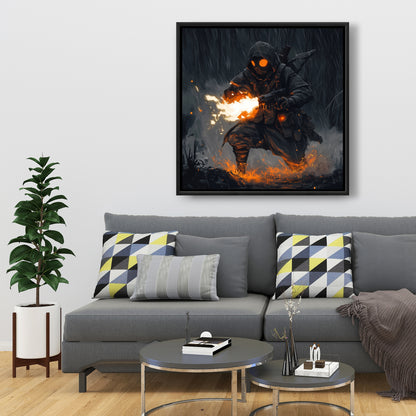 Scorch - 24"x24" Framed canvas